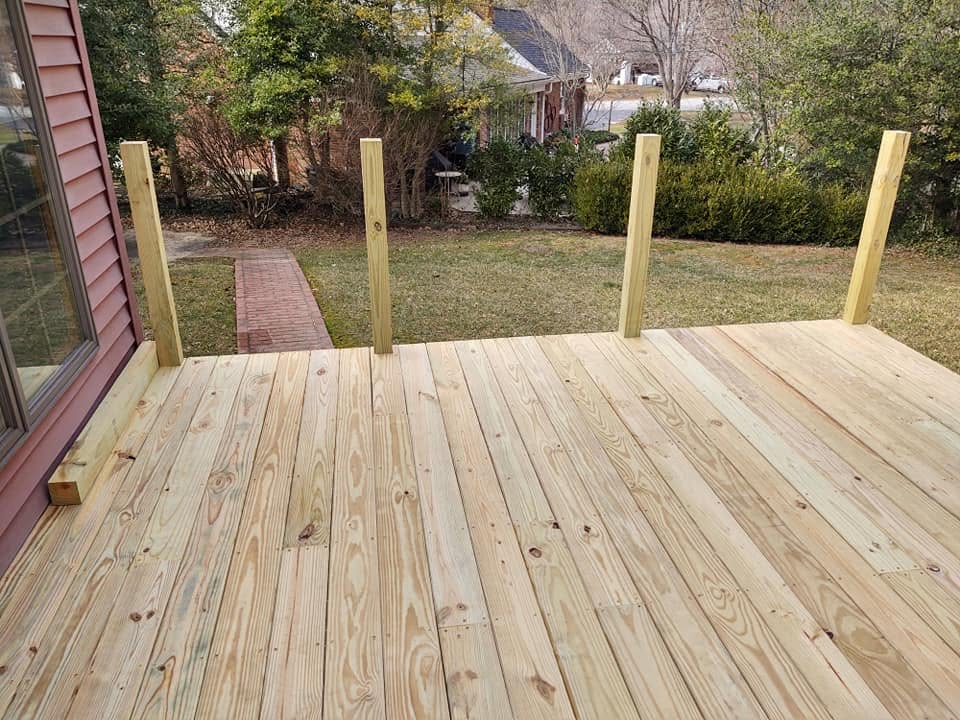 Deck construction progress