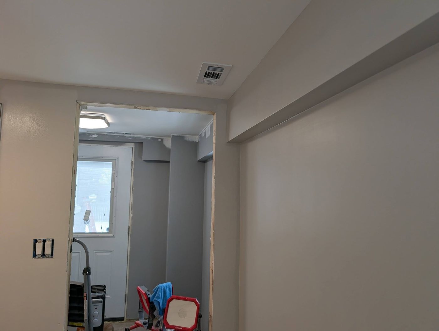 Ceiling work in progress