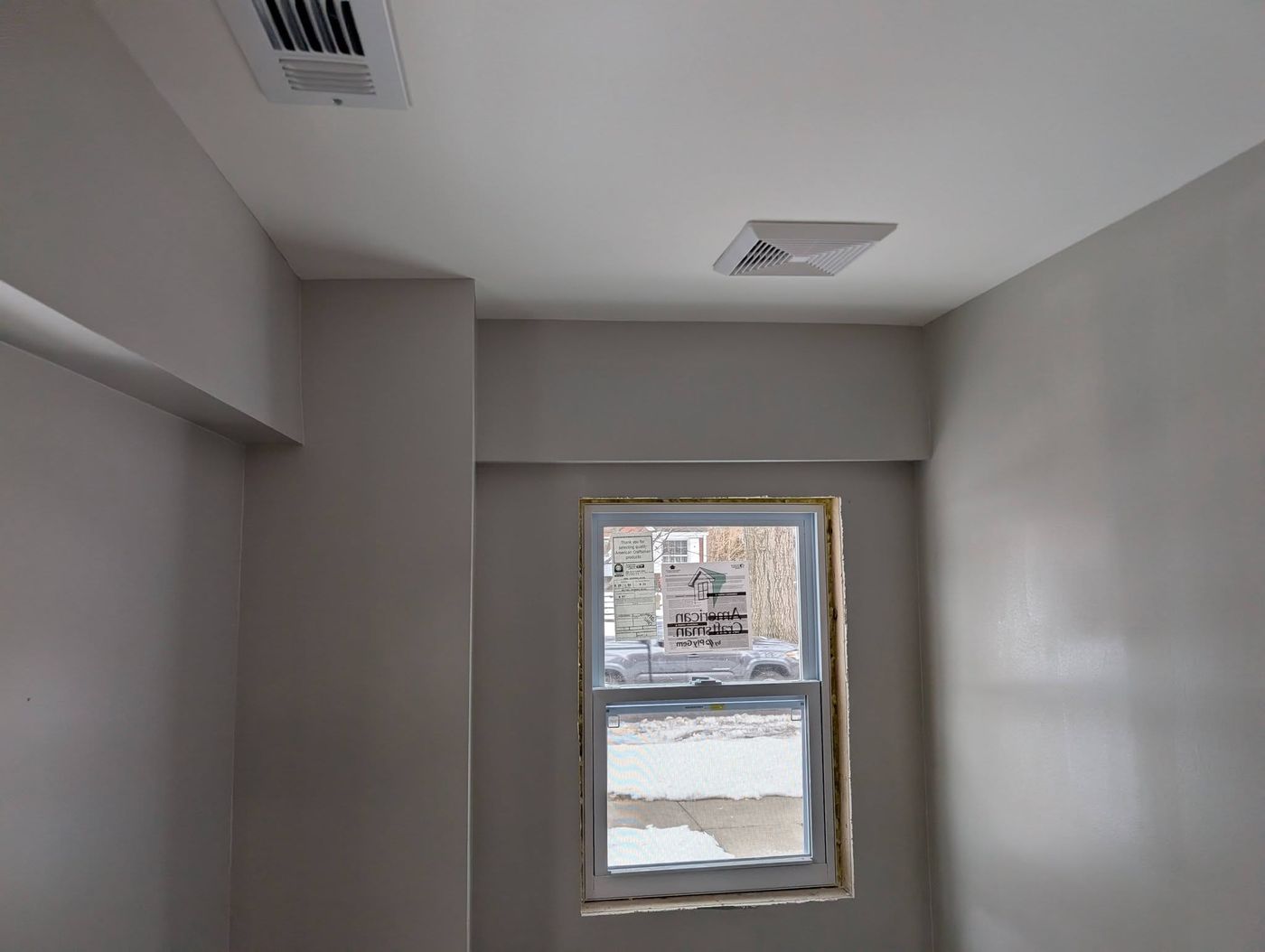 Window installation in progress